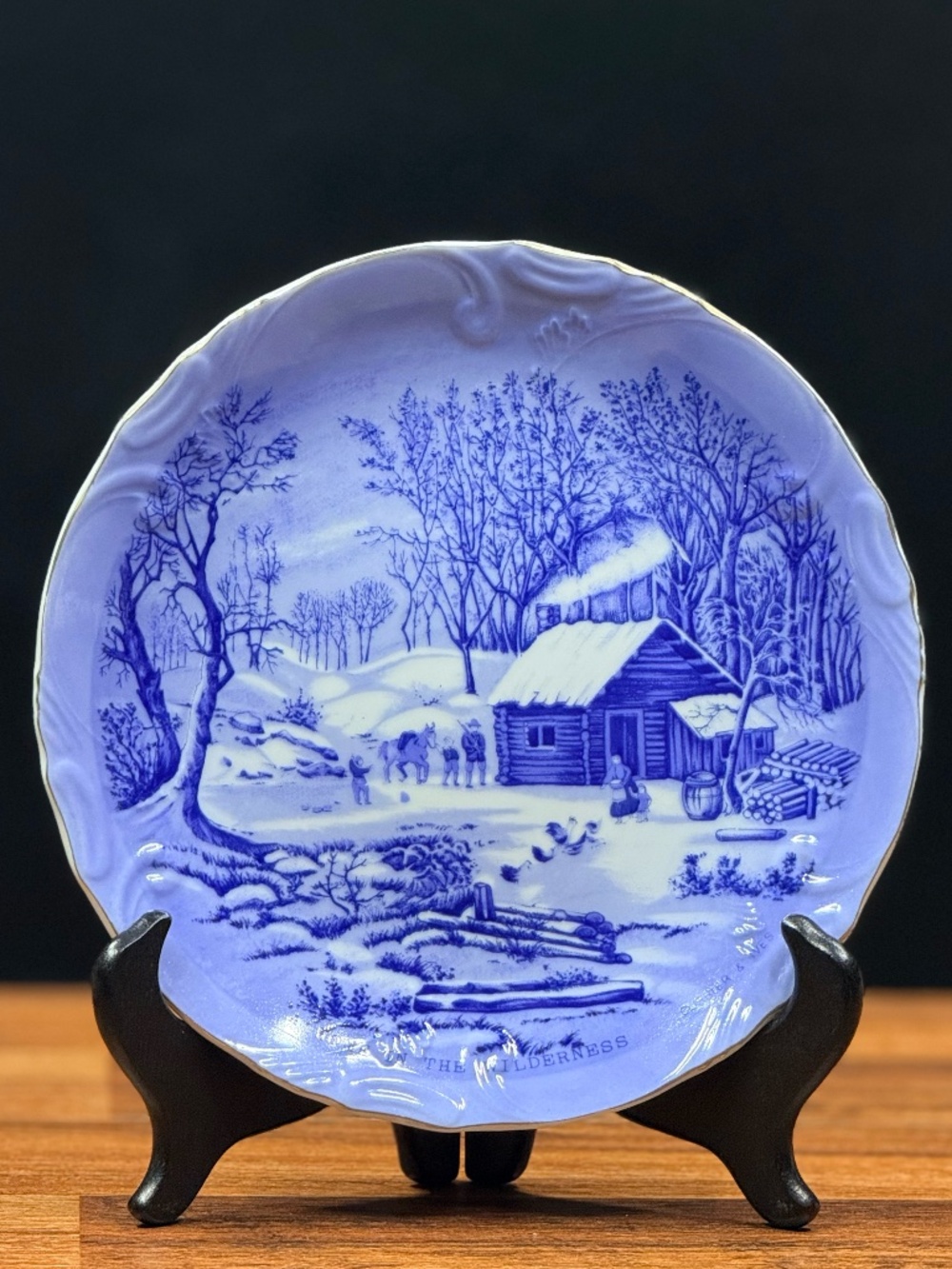 CURRIER & IVES “A Home In The Wilderness” Decorative Plate